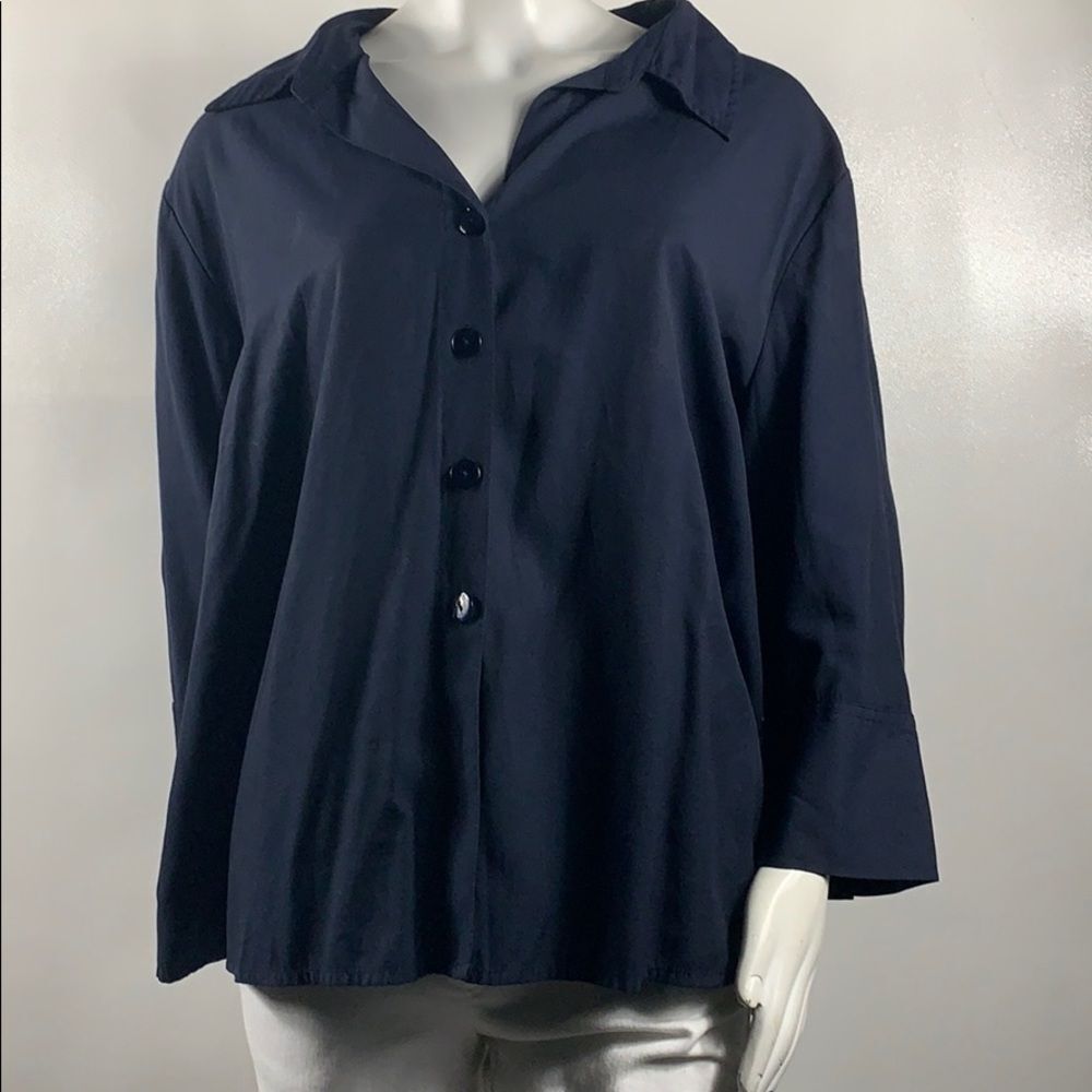 3For$20 Cato Navy Blue Blouse Size: 22/24W